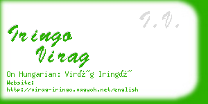 iringo virag business card